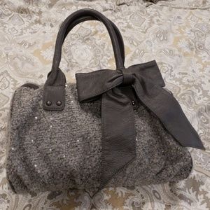 Bowler bag with small matching zip bag